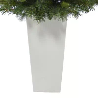 Nearly Natural Mixed Faux 4 Foot Pre-Lit Pine Christmas Tree