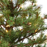 Nearly Natural Vancouver Mountain Faux 4 1/2 Foot Pre-Lit Pine Christmas Tree