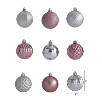 Nearly Natural Shatterproof Tree Pink Box 100-pc. Christmas Ornament