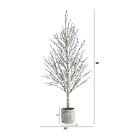 Nearly Natural Faux Twig 4 Foot Christmas Tree