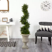 Nearly Natural Faux Cypress 5 Foot Pre-Lit Christmas Tree