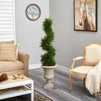 Nearly Natural Faux Cypress 5 Foot Pre-Lit Christmas Tree