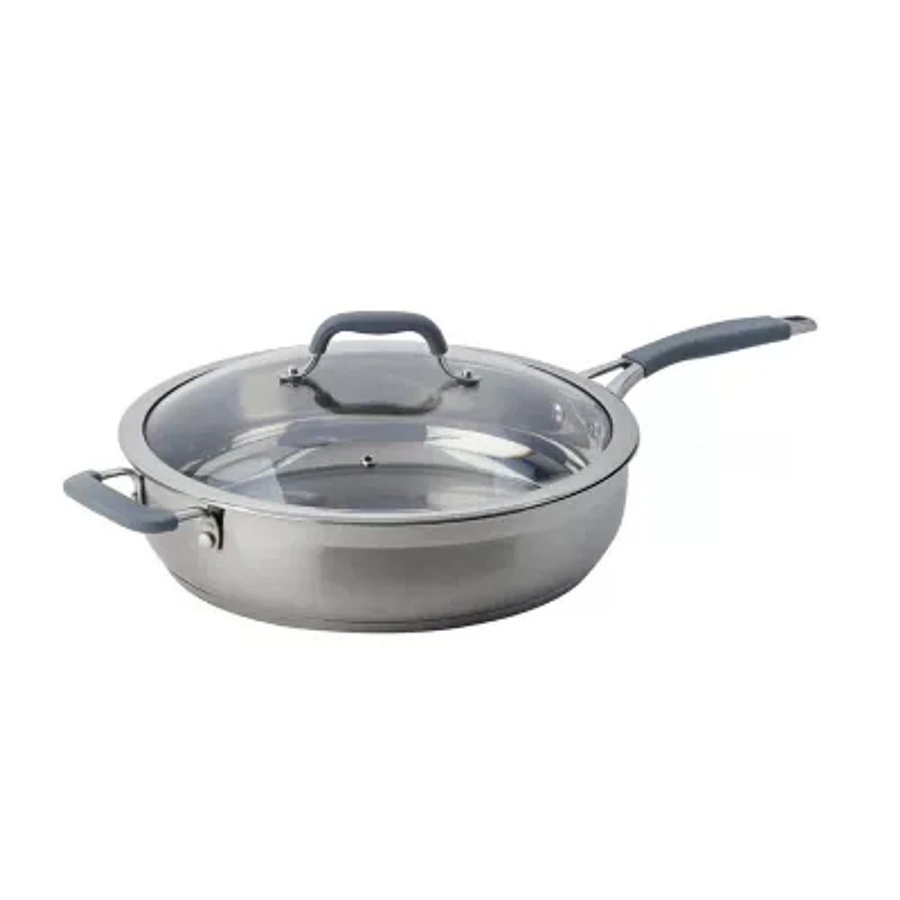 Mesa Mia Stainless Steel 5-qt. Saute Pan with Lid