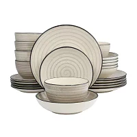 Elama -pc. Stoneware Dinnerware Set