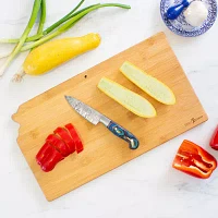 Totally Bamboo Destination State Shaped Serving and Cutting Board