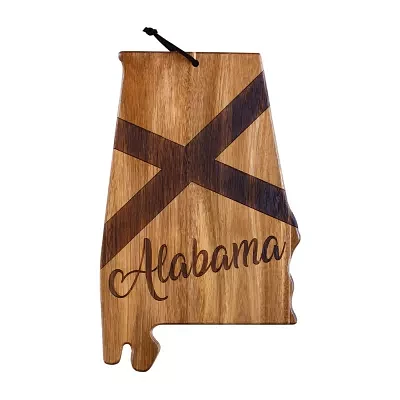 Totally Bamboo Origins State Shaped Serving and Cutting Board