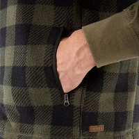Smiths Workwear Sherpa Lined Plaid Mens Fleece Vests