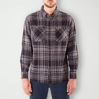 Smiths Workwear Mens Regular Fit Long Sleeve Flannel Shirt