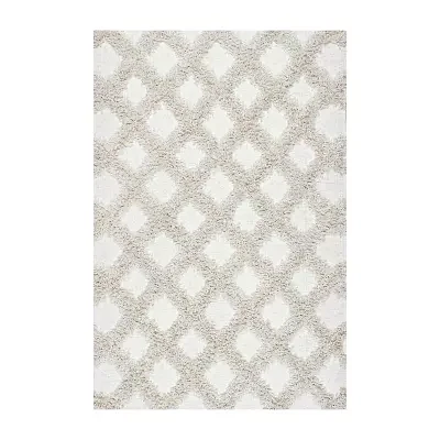 nuLoom Francene Diamond Trellis Shaggy RectangularRug