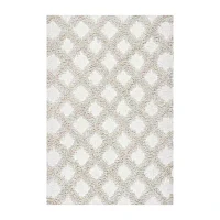 nuLoom Francene Diamond Trellis Shaggy RectangularRug