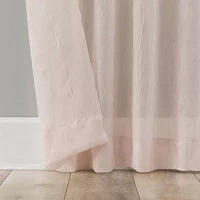 No 918 Krista Sheer Tab Top Single Curtain Panel