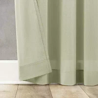 Archaeo Coralie Rod Pocket Sheer Single Curtain Panel