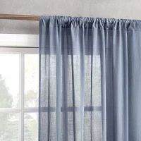 Archaeo Coralie Rod Pocket Sheer Single Curtain Panel