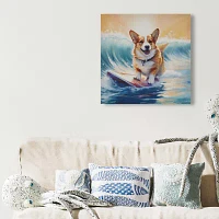 Madison Park 16 X 16 Beach Dogs Canvas Art