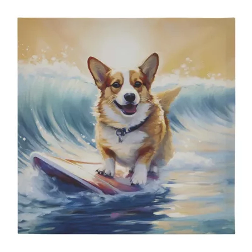 Madison Park 16 X 16 Beach Dogs Canvas Art