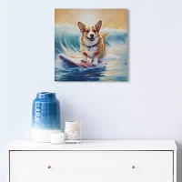 Madison Park 16 X 16 Beach Dogs Canvas Art
