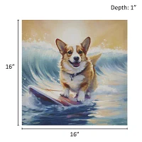 Madison Park 16 X 16 Beach Dogs Canvas Art
