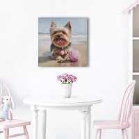 Madison Park 16 X 16 Beach Dogs Canvas Art