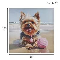 Madison Park 16 X 16 Beach Dogs Canvas Art