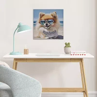 Madison Park 16 X 16 Beach Dogs Canvas Art