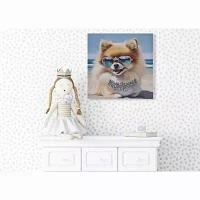 Madison Park 16 X 16 Beach Dogs Canvas Art