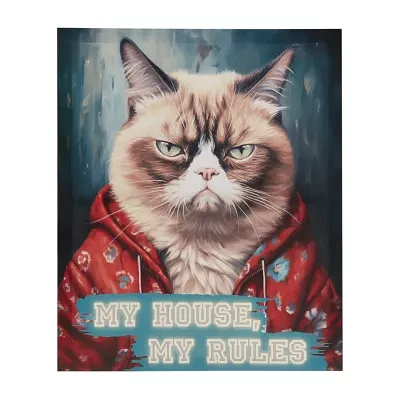 Madison Park 14 X 17 Grumpy Cats Canvas Art
