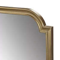 Madison Park 38 Adelaide Gold Scalloped Wood Wall Mount Rectangular Wall Mirror