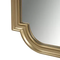 Madison Park 38 Adelaide Gold Scalloped Wood Wall Mount Rectangular Wall Mirror