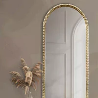 Madison Park 45 Mia Gold Metal Arch Wall Mount Wall Mirror