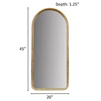 Madison Park 45 Mia Gold Metal Arch Wall Mount Wall Mirror