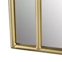 Martha Stewart 35.5 Regina Gold Arched Wall Mount Wall Mirror