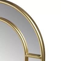 Martha Stewart 35.5 Regina Gold Arched Wall Mount Wall Mirror