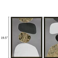 INK+IVY Neutral Stones Figura 2-pc. Wall Art Sets