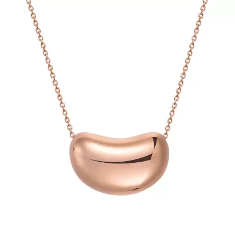 Womens 14K Rose Gold Over Silver Pendant Necklaces