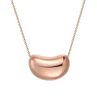 Womens 14K Rose Gold Over Silver Pendant Necklace