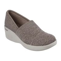 Skechers Womens Pier Lite Wow Factor Cap Closed Toe Slip-On Shoe