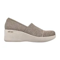 Skechers Womens Pier Lite Wow Factor Cap Closed Toe Slip-On Shoe