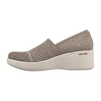 Skechers Womens Pier Lite Wow Factor Cap Closed Toe Slip-On Shoe