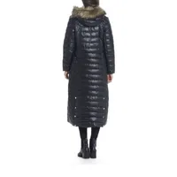 Miss Gallery Womens Removable Hood Heavyweight Overcoat Quilted Jacket