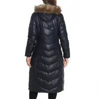 Miss Gallery Womens Removable Hood Heavyweight Puffer Jacket