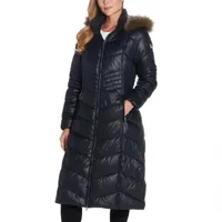 Miss Gallery Womens Removable Hood Heavyweight Puffer Jacket