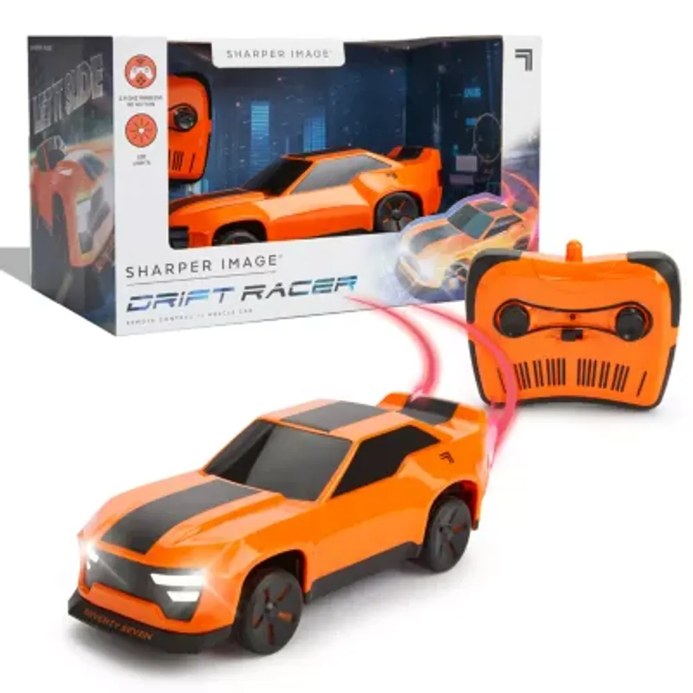 Sharper Image Drift Racer Remote Control Muscle Car, 2.4 Ghz Wireless Controller, Functional Led Headlights