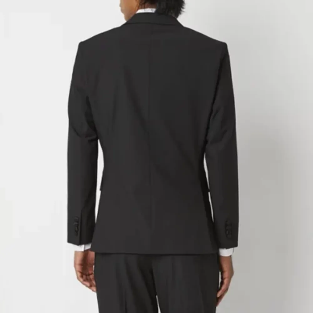 J. Ferrar Ultra Comfort Mens Stretch Fabric Slim Fit Tuxedo Jacket