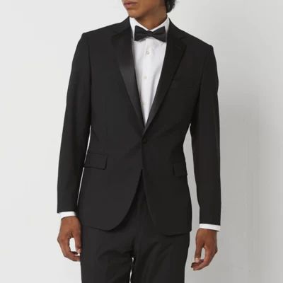 J. Ferrar Ultra Comfort Tux Mens Stretch Fabric Slim Fit Tuxedo Jacket