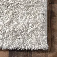 Nuloom Kara Solid Shag Indoor Rectangular Accent Rug