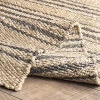 Nuloom Sandy Striped Indoor Rectangular Area Rug