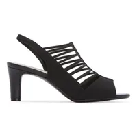 east 5th Womens Neville Peep Toe Block Heel Pumps