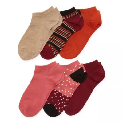 Mixit 6 Pair Low Cut Socks Womens