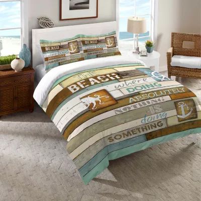 Laural Home Beach Mantra Midweight Comforter