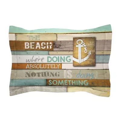 Laural Home Beach Mantra Pillow Sham